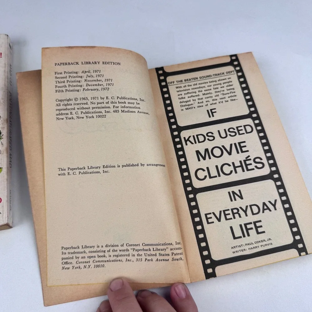 The Dirty Old MAD, polyunsaturated MAD Paperback Book lot of 2